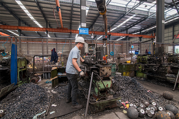 合山网架配件-螺栓球加工车间